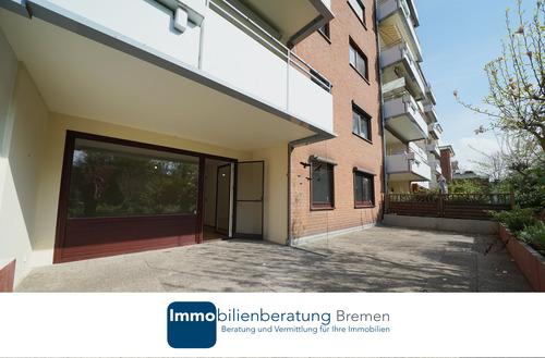 Immobilienberatung Bremen - Eigentumswohnung mit großer Terrasse und Tiefgaragenstellplatz