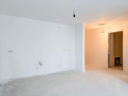 Wohnzimmer mit Kochnische - 