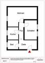 Grundriss - 2 Zimmer Etagenwohnung in Walddorfhäslach
