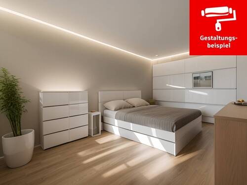 Schlafzimmer - Einrichtungsbeispiel - 