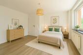 Musterfoto Schlafzimmer KI generiert - 