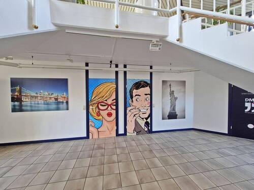 Blick auf die Toilettenanlage - 