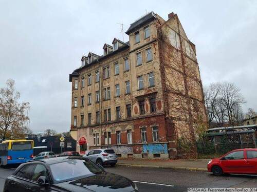Straßenansicht_seite_Rößlerstr.13 - 5 Zimmer Mehrfamilienhaus, Wohnhaus zum Kaufen in Chemnitz
