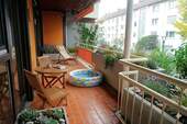 Balkon virtuell möbliert - 