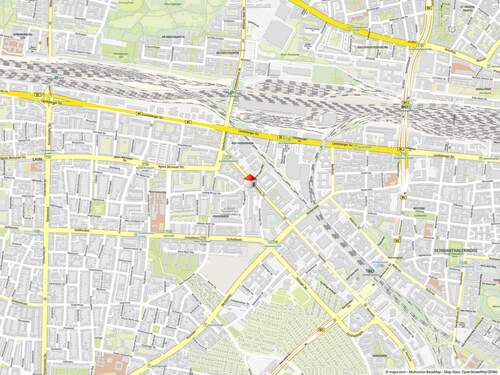 Kartenausschnitt - Etagenwohnung mit 30,30 m&sup2; in München zum Kaufen