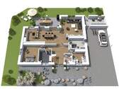 3D-Grundriss bei Tageslicht - 