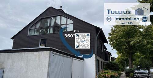 Ansicht - großes Reiheneckhaus mit Terrasse, kleinem Garten und Garage in Essen-Schönebeck