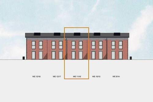 Gartenansicht Haus 16 - Reihenmittelhaus mit 103,10 m&sup2; in Henstedt-Ulzburg zum Kaufen