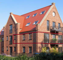Obergeschosswohnung mit Balkon - 986.500,00 EUR Kaufpreis, ca.  53,20 m² Wohnfläche in Juist (PLZ: 26571)