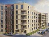 Unverbindliche Illustration: Blick von West auf Haus 2 - Etagenwohnung mit 93,90 m² in Stuttgart zum Kaufen