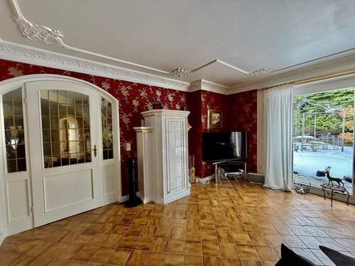 Wohnzimmer mit Grundofen - 