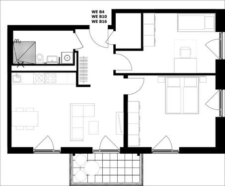 Typ B - Etagenwohnung mit 74,40 m&sup2; in Aschaffenburg zum Kaufen