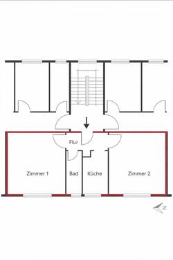 GR K-26-B-SE-40 - Klug geschnittene 2-Zimmer-Wohnung