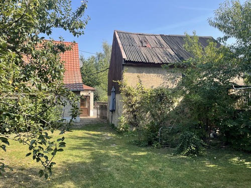 Rückansicht mit Garage - Einfamilienhaus mit 87,00 m² in Nossen zum Kaufen
