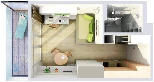 Bild 2 - 2 Zimmer Etagenwohnung zur Miete in Aalen
