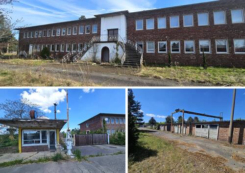 Bild 1 - 6.473 m² Grundstück mit teilsan. Bestandsgebäuden - gewerbl. Wohnen, Büro, gr. Einzel-Garagen, 60 SP