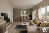 Wohnzimmer Visualisierung - 4 Zimmer Doppelhaushälfte in Bad Laer