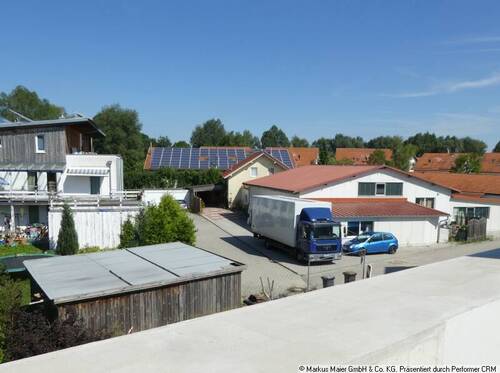 Aussicht Balkon - Etagenwohnung mit 74,80 m² in Dorfen zur Miete