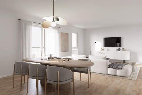 Wohnzimmer - 5 Zimmer Etagenwohnung zur Miete in Erlangen