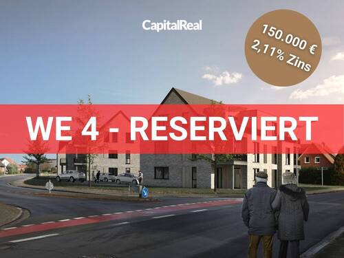 WE 4, reserviert - Moderne Neubauwohnung in Werlte - 2-Zimmer-Wohntraum mit Balkon und Aufzug!