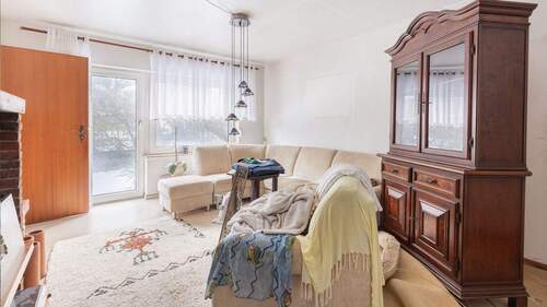 Wohnzimmer - Bungalow mit 53,70 m&sup2; in Hamburg zum Kaufen