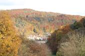 Blick vom Wohnzimmer ins Tal - 