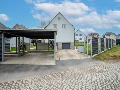 Straßenansicht - Einfamilienhaus mit 120,00 m&sup2; in Niederwürschnitz zum Kaufen