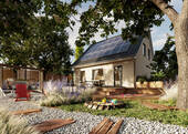 Einfamilienhaus-Flair-110-Garten-Creme.jpg - Sie haben ein Grundstück in Kalkar bekommen! Wir bauen Ihr Haus! Zeitlos schön und hochwertig
