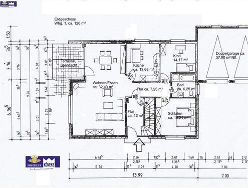 Erdgeschoss, Whg. 1 - 