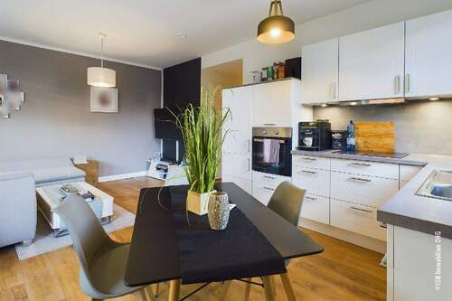 Wohn- und Essbereich - Etagenwohnung mit 58,60 m&sup2; in Harsefeld zur Miete