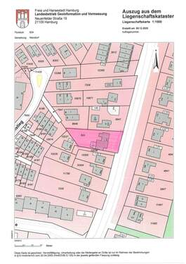 markierte Flurkarte - 