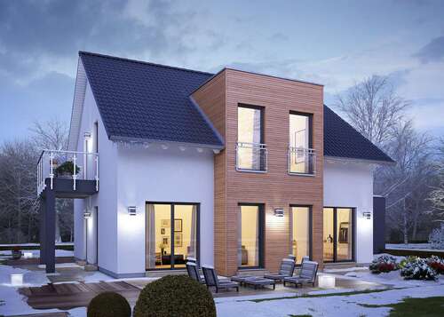 Hausansicht - Einfamilienhaus mit 159,00 m&sup2; in Böhlen zum Kaufen