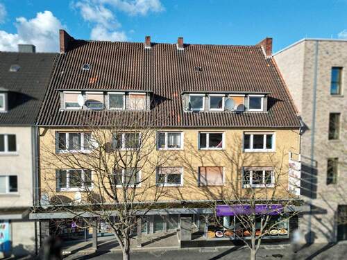 Hausansicht - Solides Mehrfamilienhaus mit 6 WE & 2 Gewerbeeinheiten in Hamm-Mitte