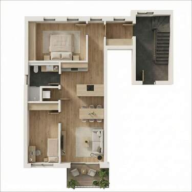 WE08 - Etagenwohnung mit 65,00 m&sup2; in Aschaffenburg zum Kaufen