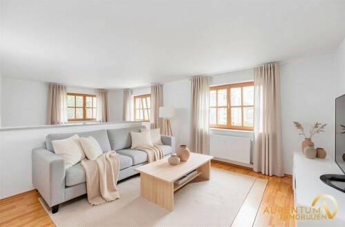 Wohnzimmer ELW - (Einrichtungsbeispiel) - Einfamilienhaus mit Einliegerwohnung, Gewerbe und Ausbaupotenzial im Zentrum von Riedenburg