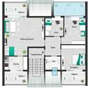 Grundriss- 3D- Visualisierung - 