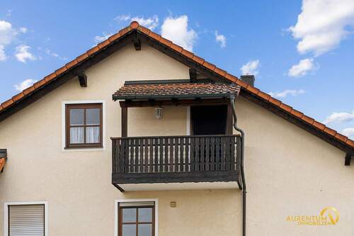 Balkonansicht - Etagenwohnung mit 46,40 m&sup2; in Abensberg zum Kaufen