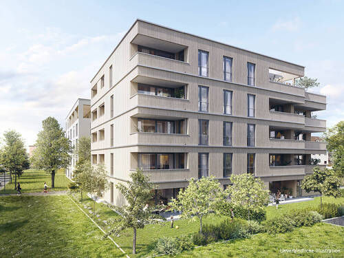 Unverbindliche Illustration - 3-Zimmer-Wohnung in Neu-Ulm »Neu-Ulm ETW im Wiley-Nord«