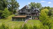 Ansicht von hinten - Nähe Düsseldorf, MG, NL: Stylisches Architektenhaus mit Komfort und Pool