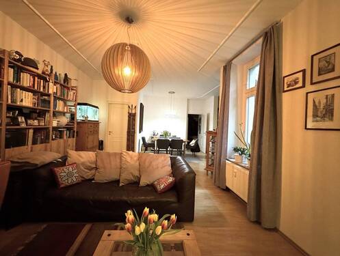 Wohnbereich - Etagenwohnung mit 88,00 m&sup2; in Leipzig zum Kaufen