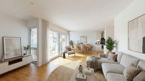 Wohnen - Provisionsfreie 4-Zi.-Wohnung mit Balkon, TG-Stellplatz & Einbauküche in RV, bezugsfrei zum 01.04.26