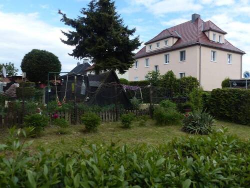 Gartenansicht - 3 Zimmer Etagenwohnung in Mügeln