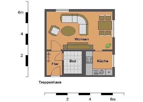 Bild 4 - Etagenwohnung mit 32,70 m² in Oschersleben zur Miete