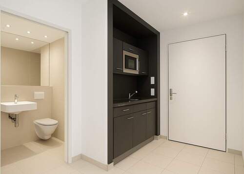 Küchenzeile - 1 Zimmer Etagenwohnung in Berlin