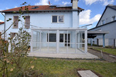 Blick Wintergarten - 5 Zimmer Doppelhaushälfte in Goseck
