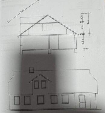 Seitenansicht möglicher Neubau - 