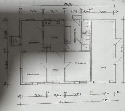 Seitenansicht möglicher Neubau - 