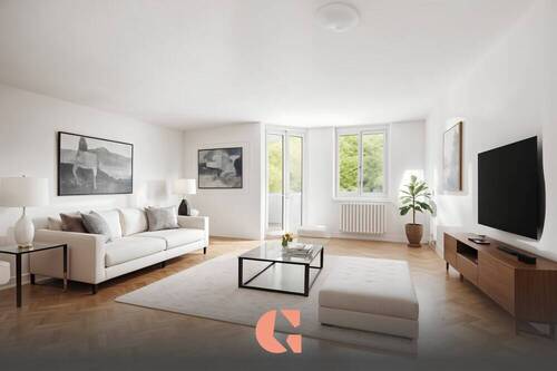 Visualisierung - Urbanes Wohnen - 2-Zimmer-Wohnung mit Ruhe und Grünblick