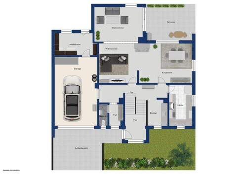 Erdgeschoss mit Garage - 