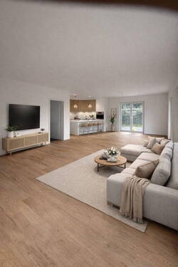 Wohnzimmer mit KI gearbeitet - 